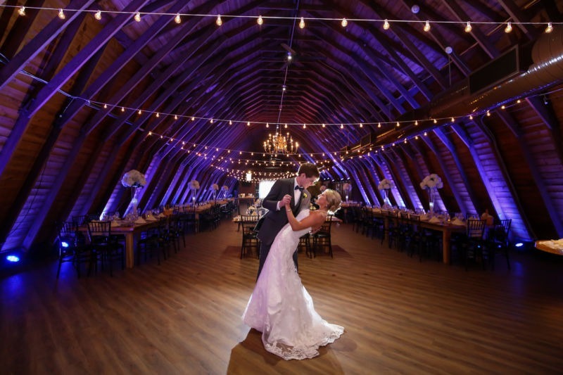 New Jersey DJs plays an intimate dance track at Perona Farms for newlyweds.