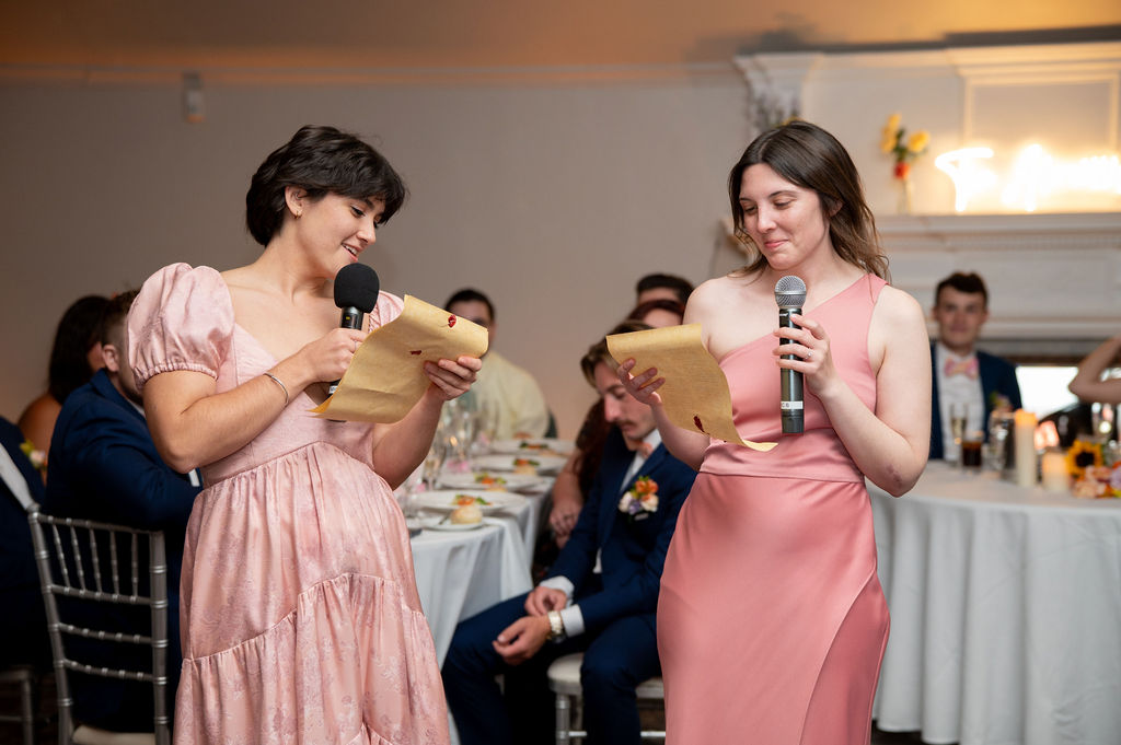 New Jersey wedding reception toast and speech.